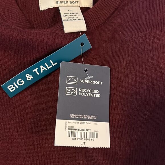St. John’s Bay crewneck recycled polyester men’s sweater. 9/1 - Picture 6 of 6